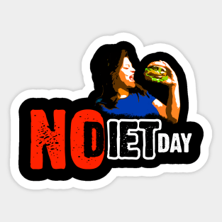 No Diet Day Sticker